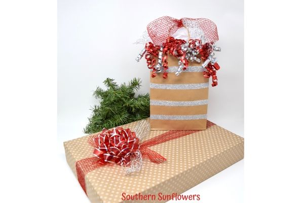 dollar store christmas gift wrapping examples