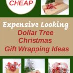 pinterest graphic for dollar tree gift wrapping ideas