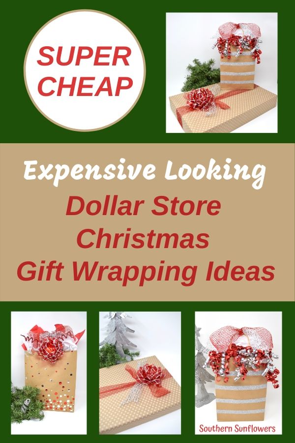 Dollar Tree Christmas gift wrapping ideas