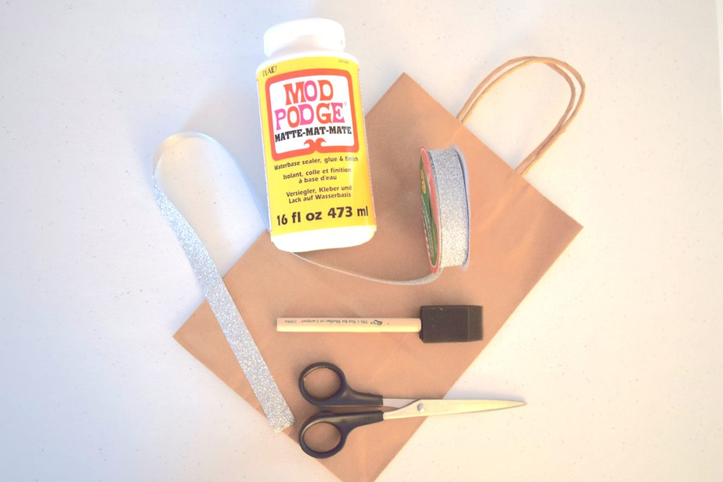 supplies to craft the embellished bag