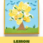 graphic for easy mixed media lemon craft