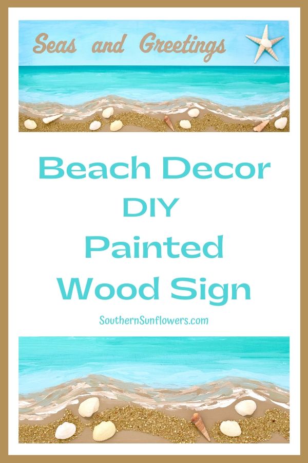 graphic for beach decor diy painted wood sign