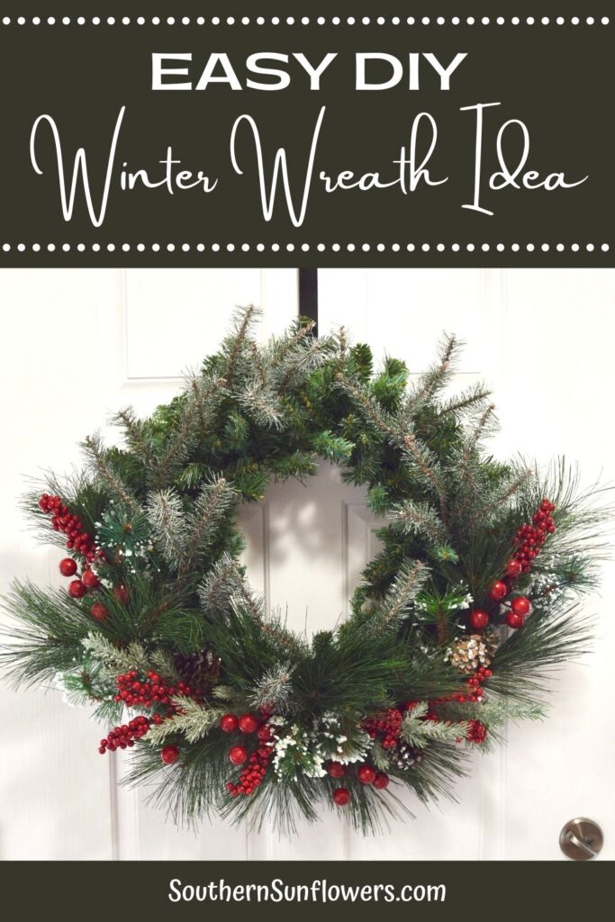 easy diy winter wreath