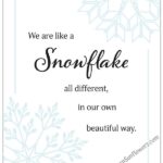 free winter printable wall art with snowflake quote