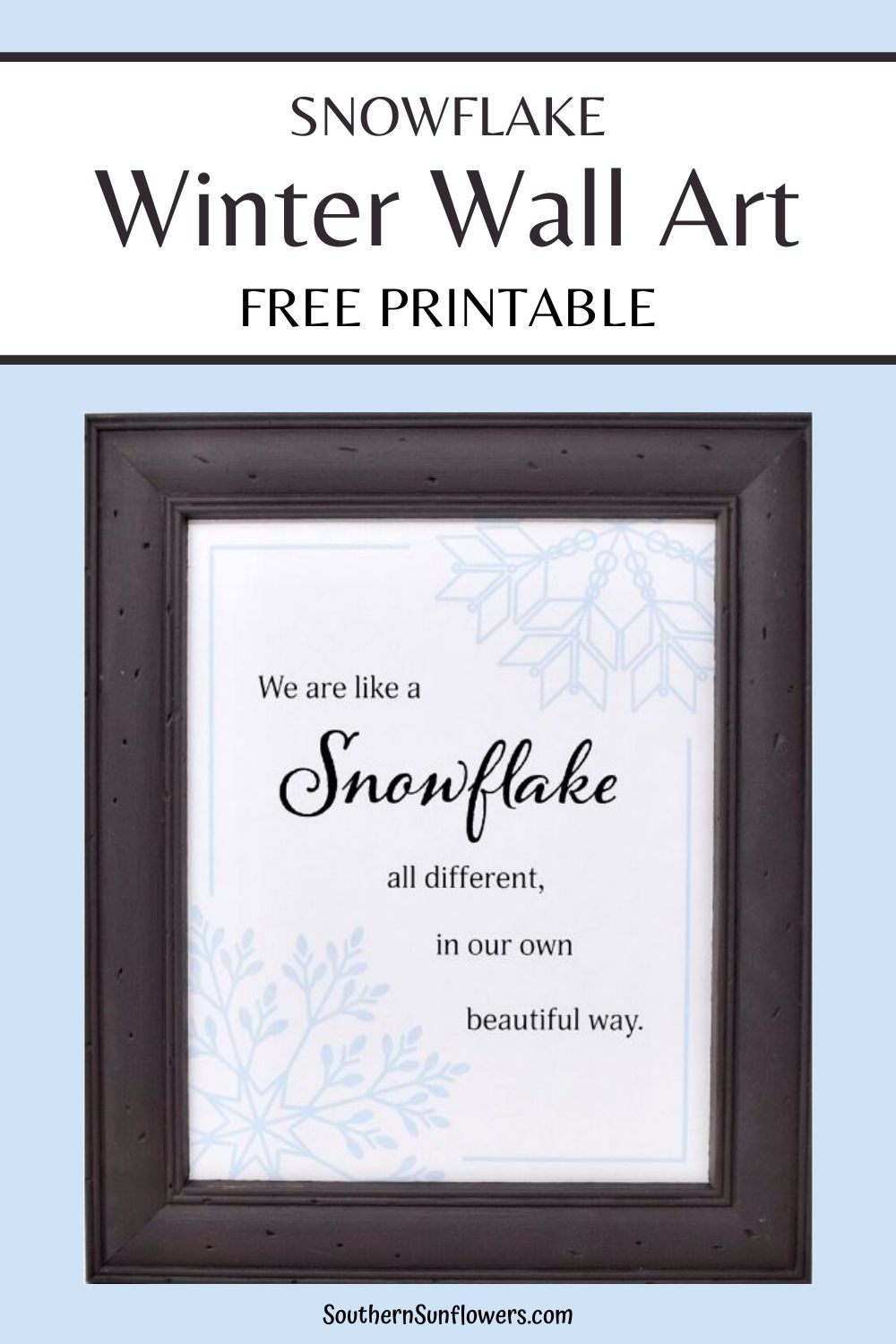 Free Winter Printable Wall Art