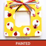 ladybug craft frame idea