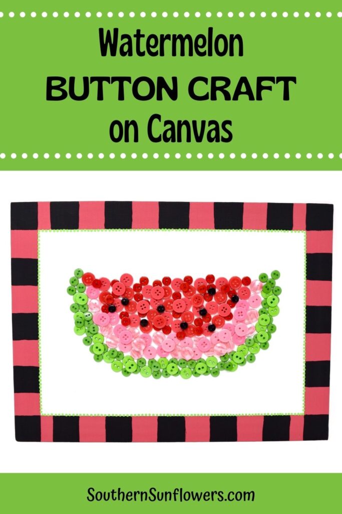 graphic for watermelon button canvas craft
