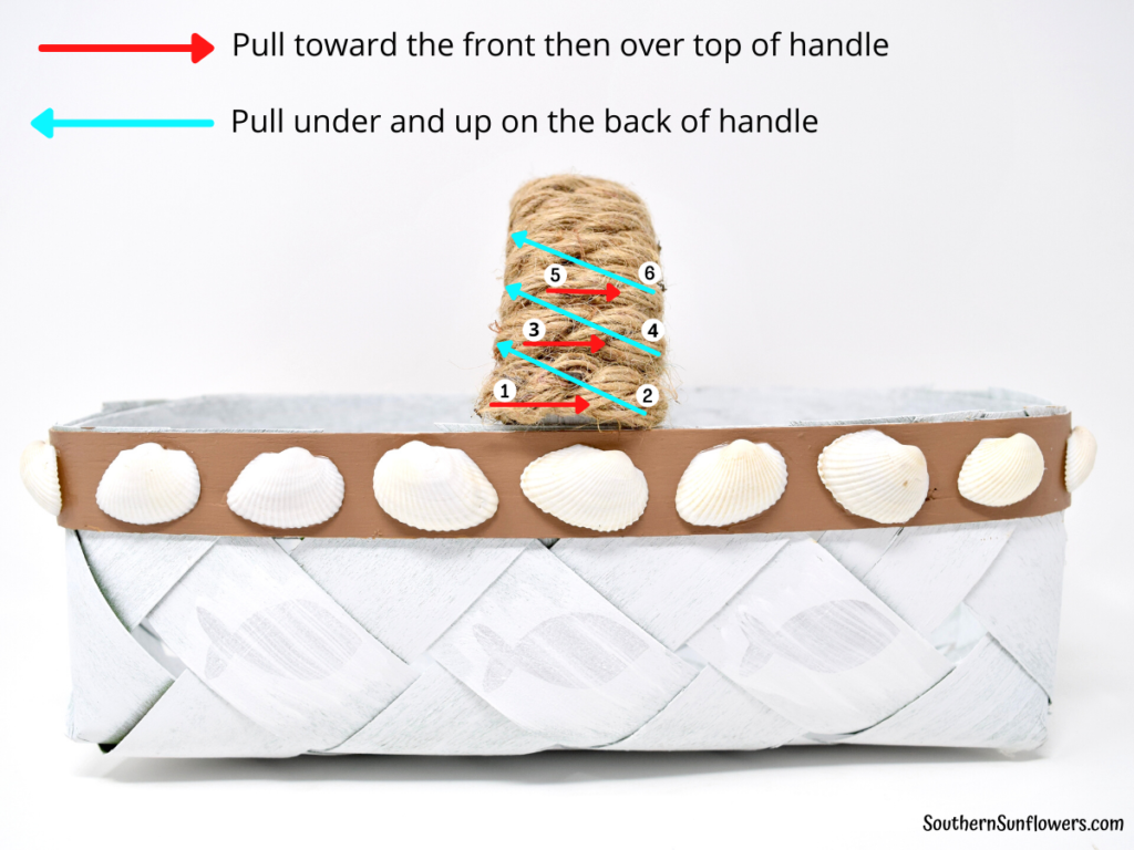 diy basket craft instructions for weaving the handle