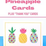 graphic for free pineapple printable note cards