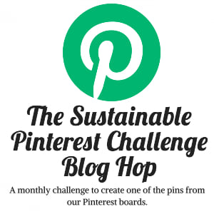 "sustainable pinterest challenge blog hop" logo