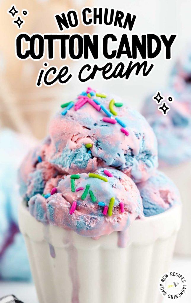 cotton candy ice cream for cookout party food ideas