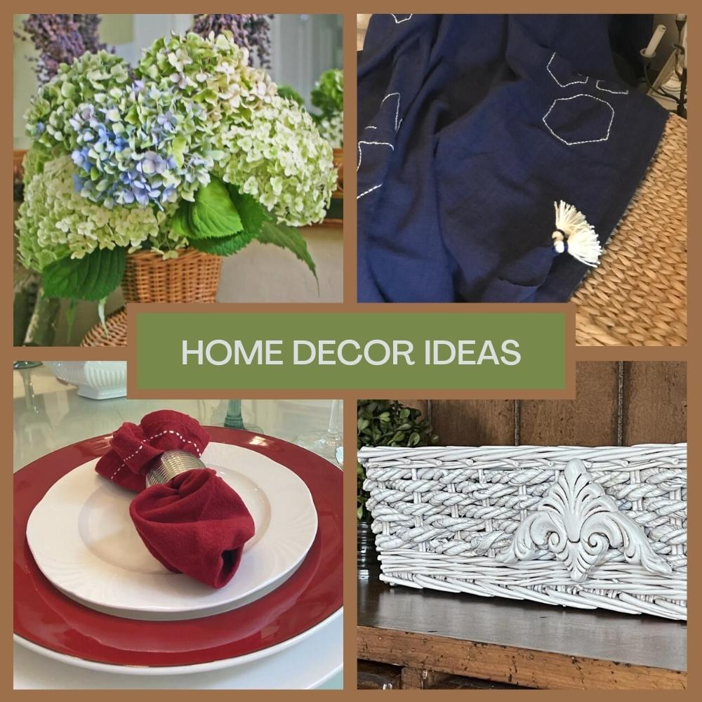 photo collage of home decor ideas