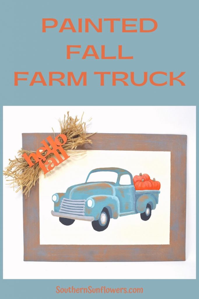 graphic for painted fall farm truck