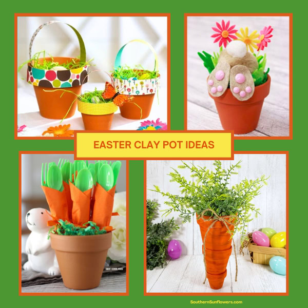 Four clay pot craft ideas to create for the holiday.